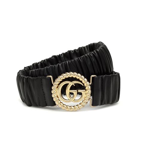 gucci stretch belt black|gg gucci belt sale.